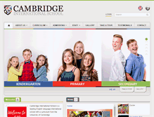 Tablet Screenshot of cambridgeschool.eu
